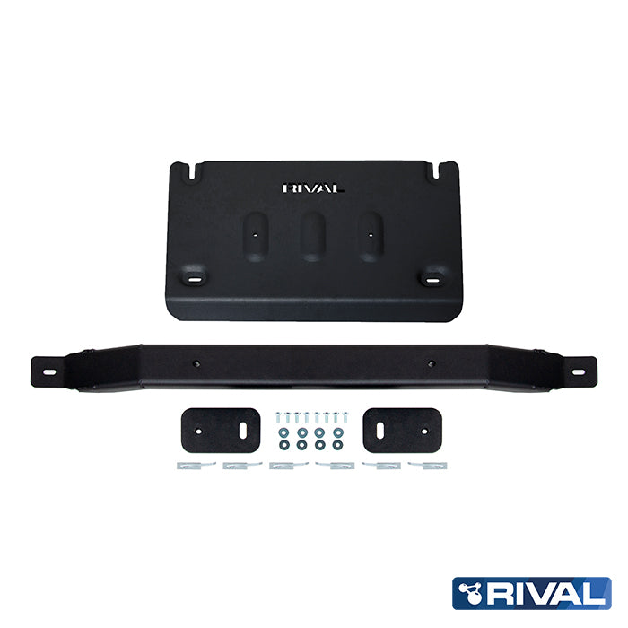 Ford Ranger (2022) RIVAL 4x4 transfer case skid plate – underbody protection close-up view