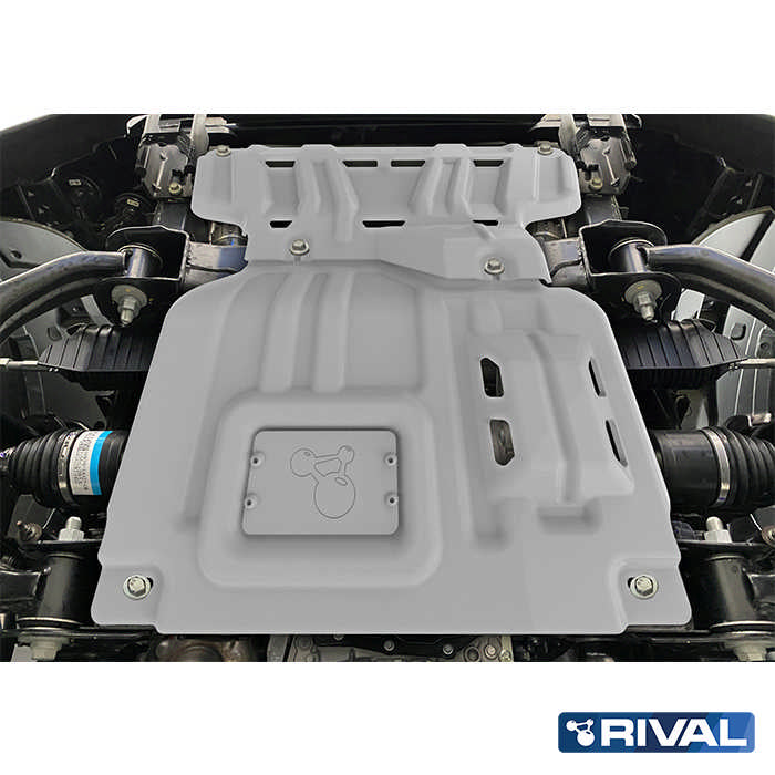 Ford Ranger Raptor (2022) RIVAL 4x4 engine skid plate – underbody protection detail view