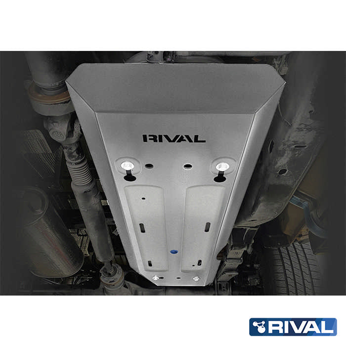 Ford Ranger (2022) RIVAL 4x4 fuel tank skid plate – underbody protection detail view