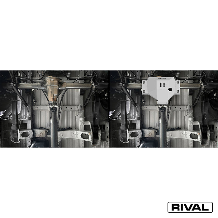 Mercedes-Benz Sprinter – Differential RIVAL 4x4 differential skid plate – underbody protection installed view