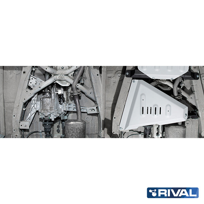 Suzuki Jimny – Transfer Case RIVAL 4x4 transfer case skid plate – underbody protection installed view