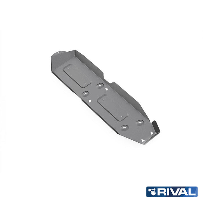 Volkswagen Amarok (2010-up) RIVAL 4x4 fuel tank skid plate – underbody protection detail view