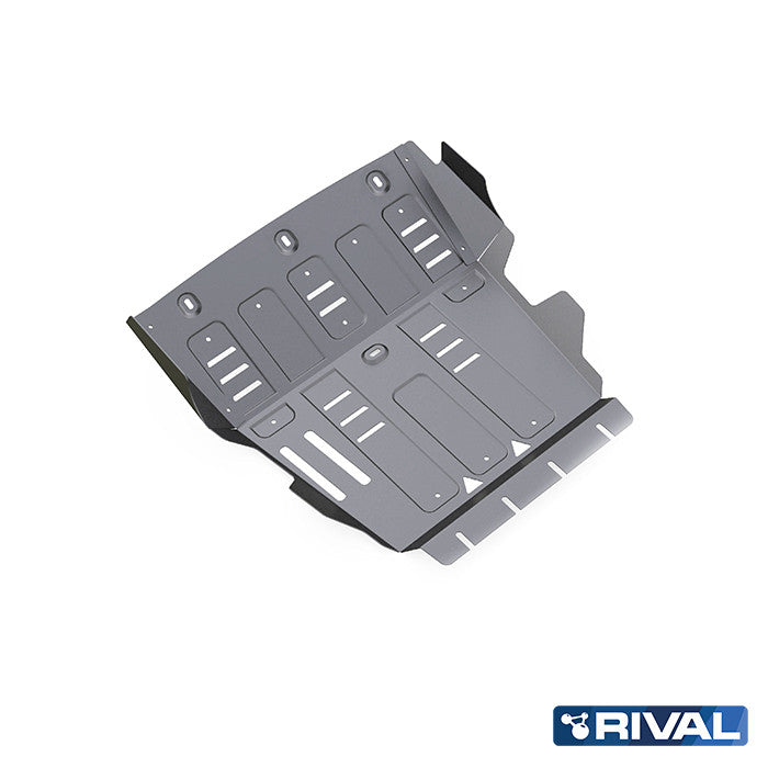 Volkswagen Amarok (2010-up) RIVAL 4x4 radiator & engine skid plate – underbody protection detail view