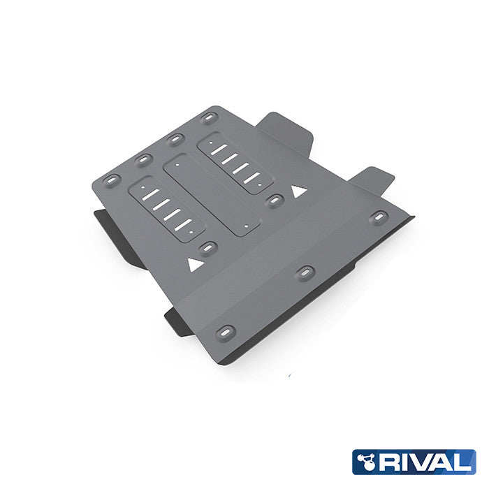Volkswagen Amarok (2010-up) RIVAL 4x4 gearbox & transfer case skid plate – underbody protection detail view