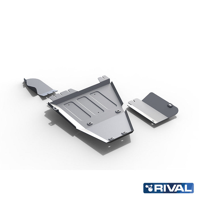 Toyota Hilux Revo – Transfer Case, AdBlue & Oxygen Sensor RIVAL 4x4 transfer case skid plate – underbody protection detail view