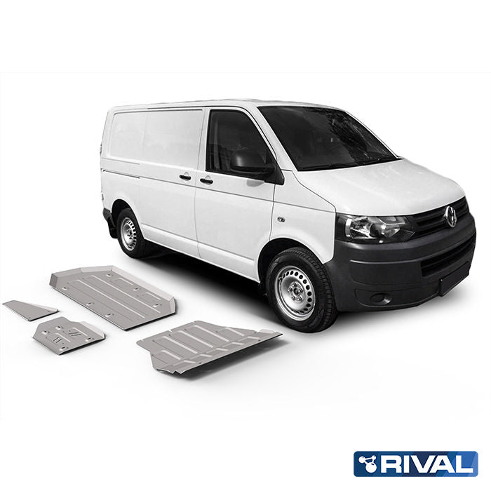 Volkswagen T5 RIVAL 4x4 skid plate – underbody protection detail view