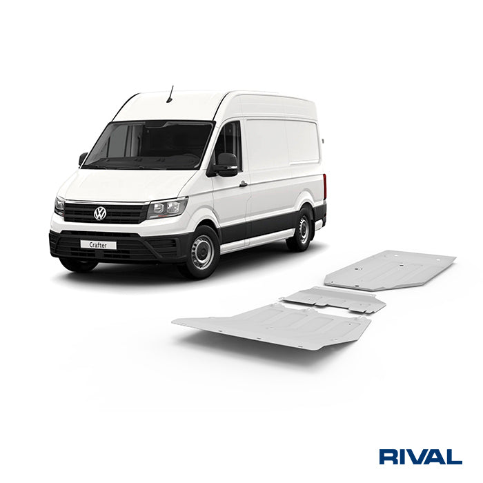 MAN TGE RIVAL 4x4 skid plate – underbody protection overview