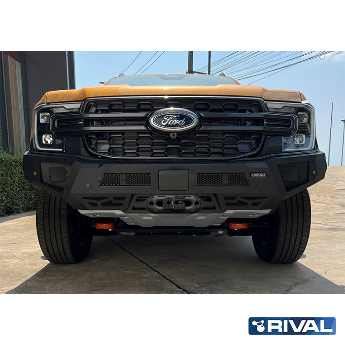 Ford Ranger (2022) RIVAL 4x4 aluminum front bumper – off-road protection close-up view