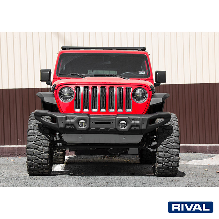 Jeep Wrangler RIVAL 4x4 front bumper – off-road protection detail view