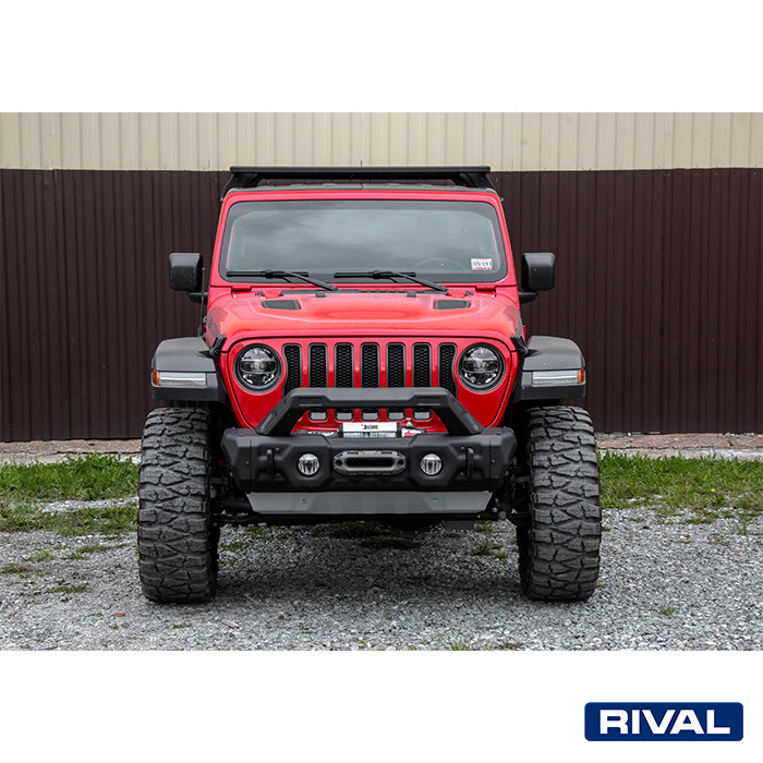 Jeep Wrangler RIVAL 4x4 front bumper – off-road protection detail view