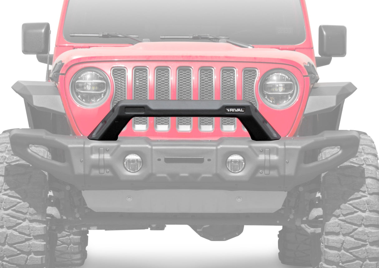 Jeep Wrangler RIVAL 4x4 front bumper – off-road protection installed view