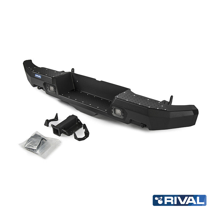 Toyota Hilux Vigo RIVAL 4x4 aluminum rear bumper – off-road protection detail view