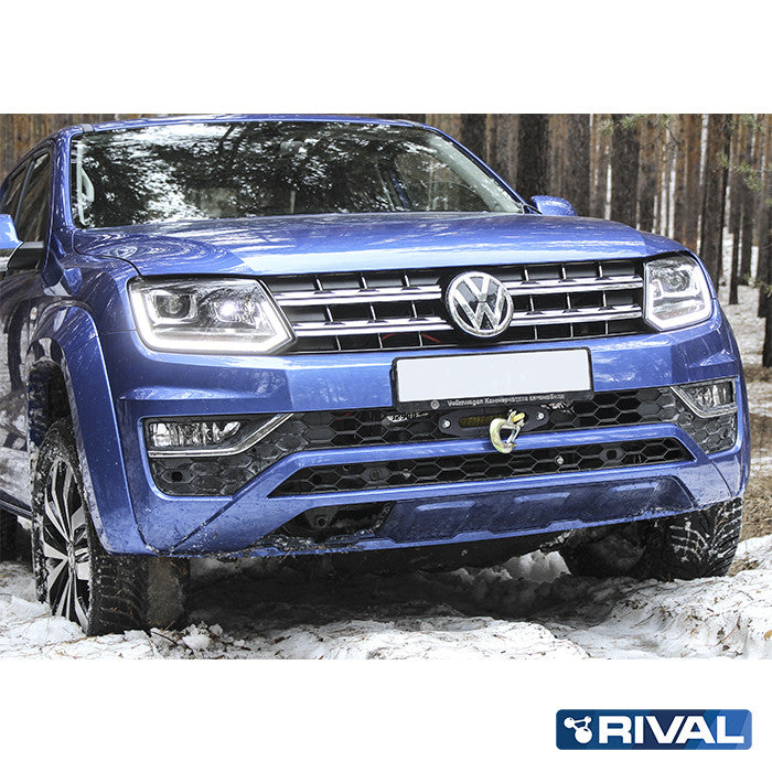 Volkswagen Amarok (2010-up) RIVAL 4x4 Hidden Winch Mount for VW Amarok (2010-up) – detail view