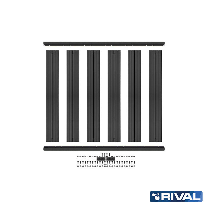 Volkswagen T5 / T6 RIVAL 4x4 aluminum roof rack – cargo system detail view