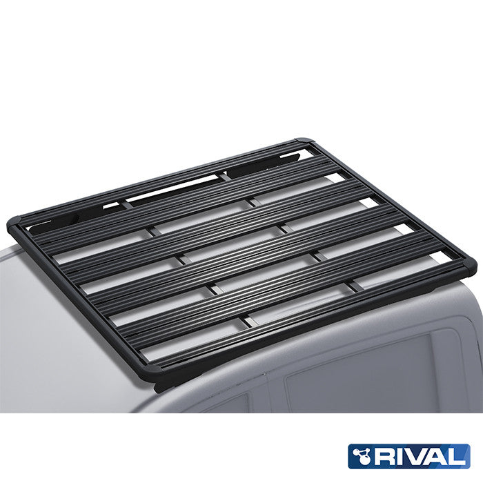 Mitsubishi L200 (3 pcs) RIVAL 4x4 aluminum roof rack – cargo system detail view