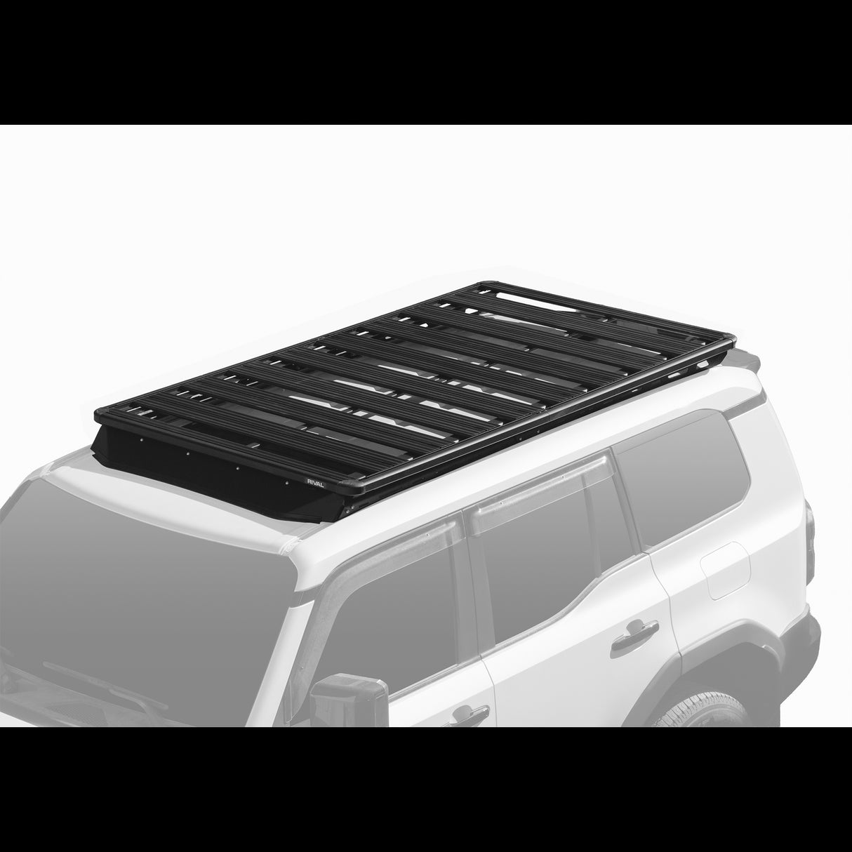 Toyota Land Cruiser 250 (3 pcs) RIVAL 4x4 aluminum roof rack – cargo system detail view