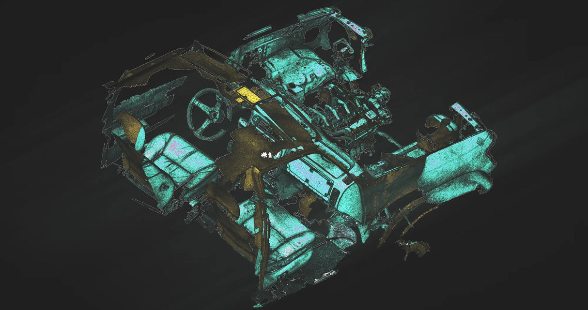 3D scan mesh merging for large assembly – extra monitor view