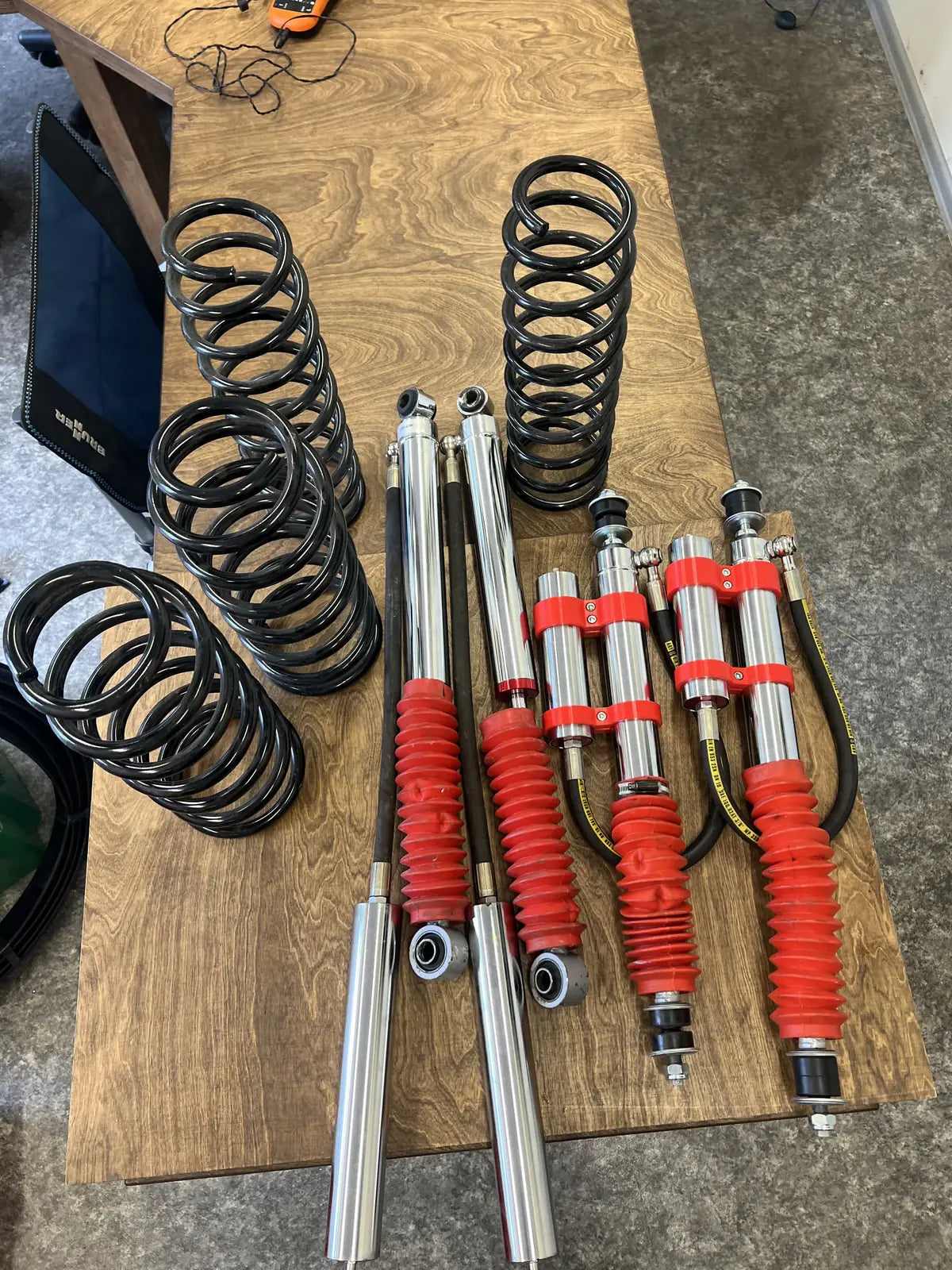 Adjustable off-road shocks damping adjustment close-up