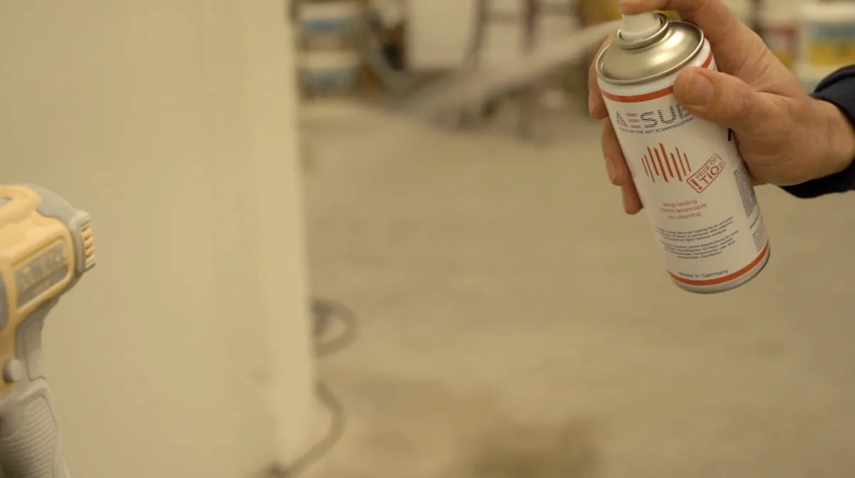 AESUB orange 3D scanning spray for temporary matte coating