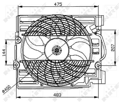BMW E39 Cooling Fan Pusher
