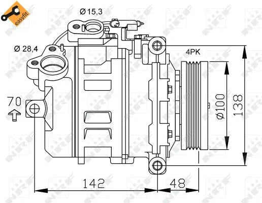 BMW M57 Air Conditioning Compressor