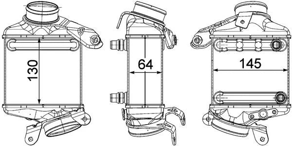 BMW water-to-air intercooler 13717575405 product image