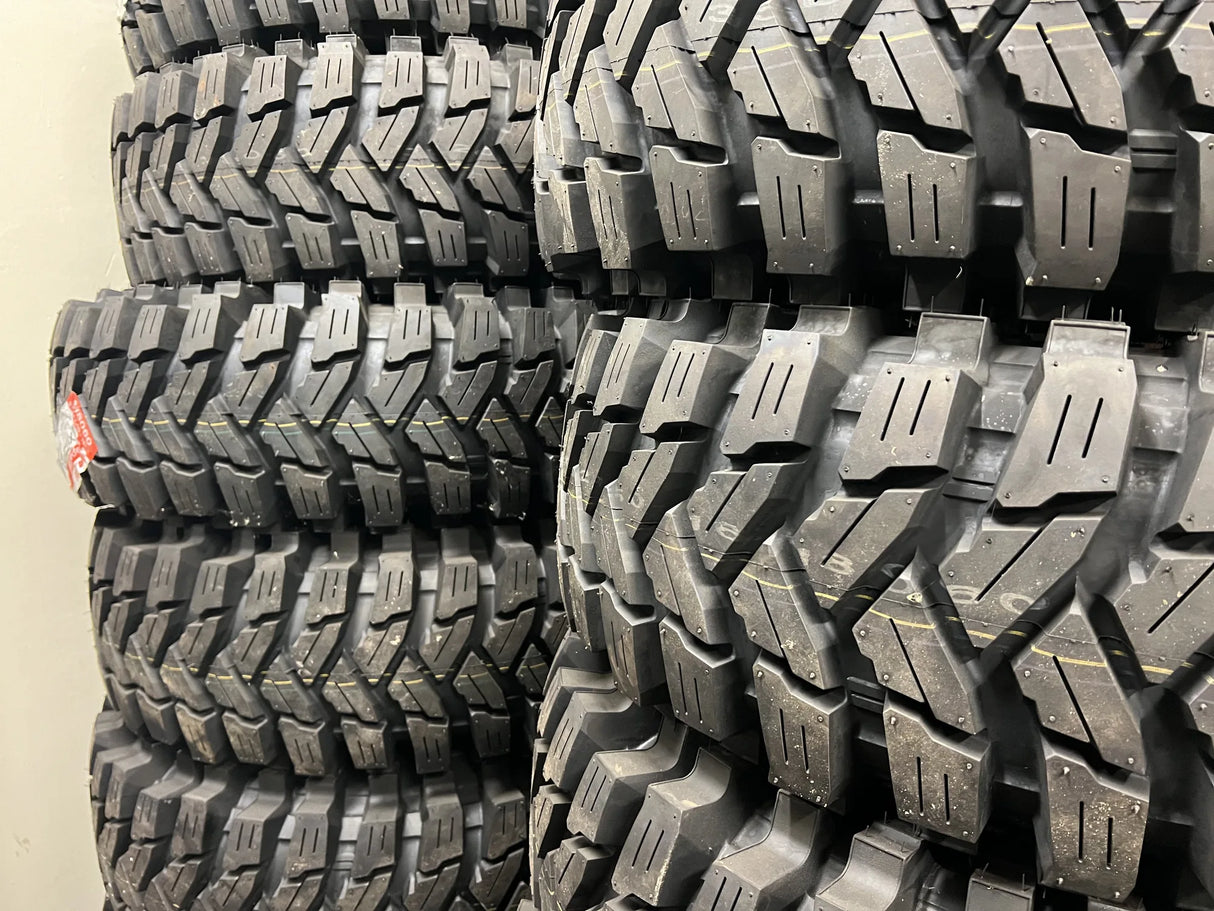 Bulk Maxxis Trepador tires – stacked view