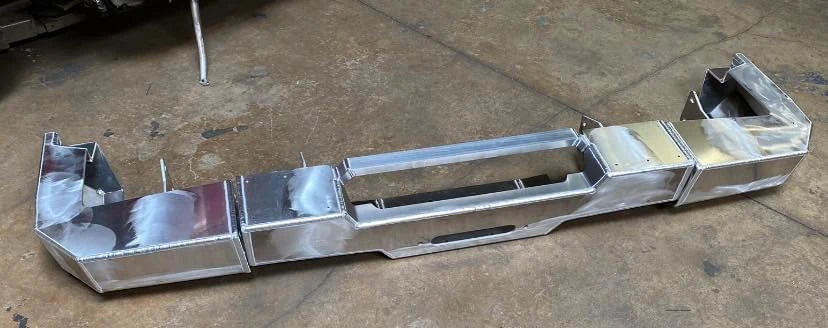 Overland-G aluminum rear bumper build process full layout