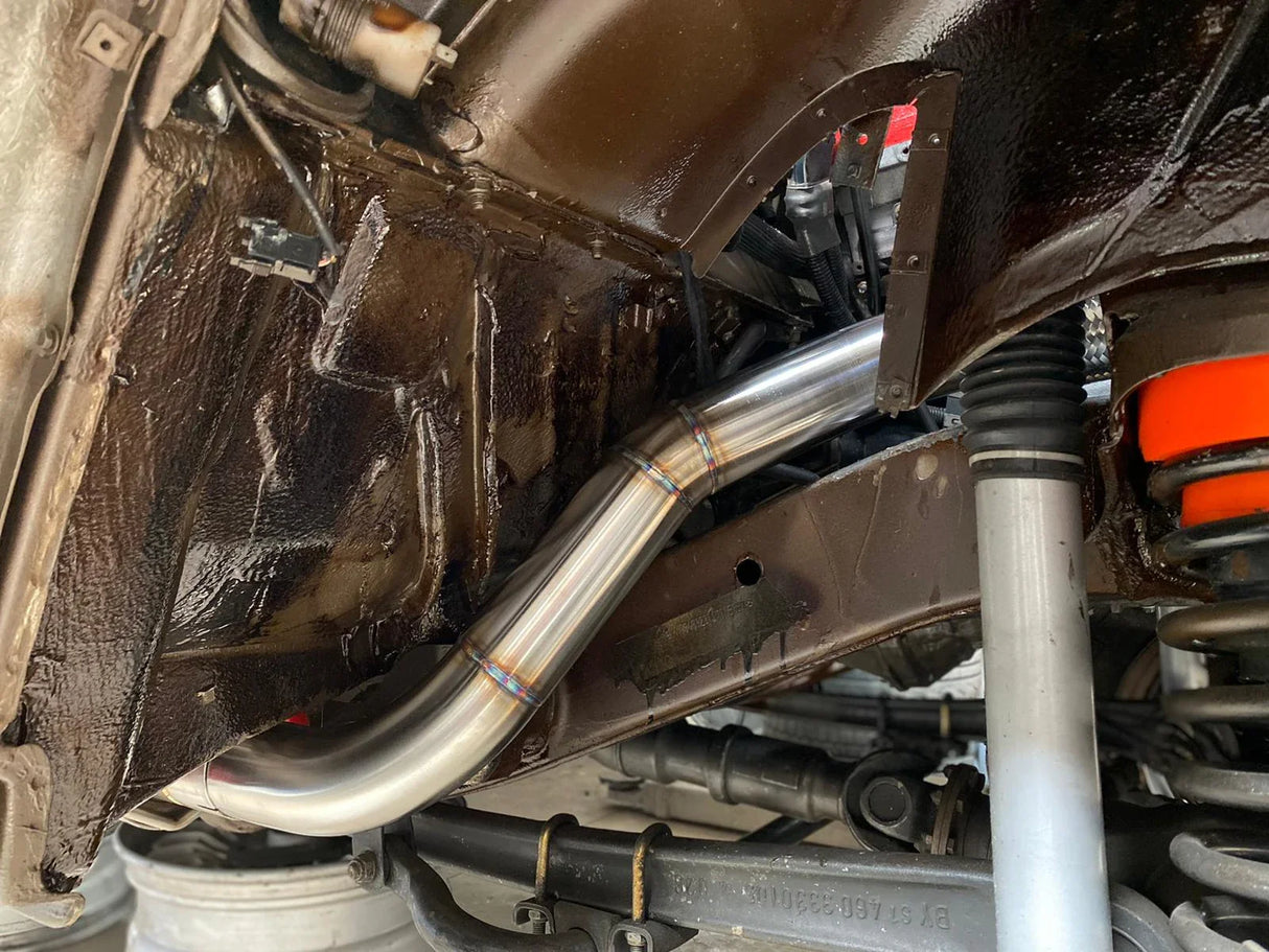 Overland-G diesel exhaust system downpipe section for OM648 engine swap in G-Class