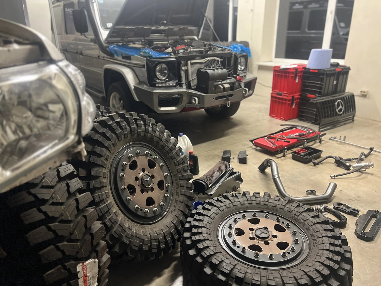 Overland-G expedition tires installed view 2