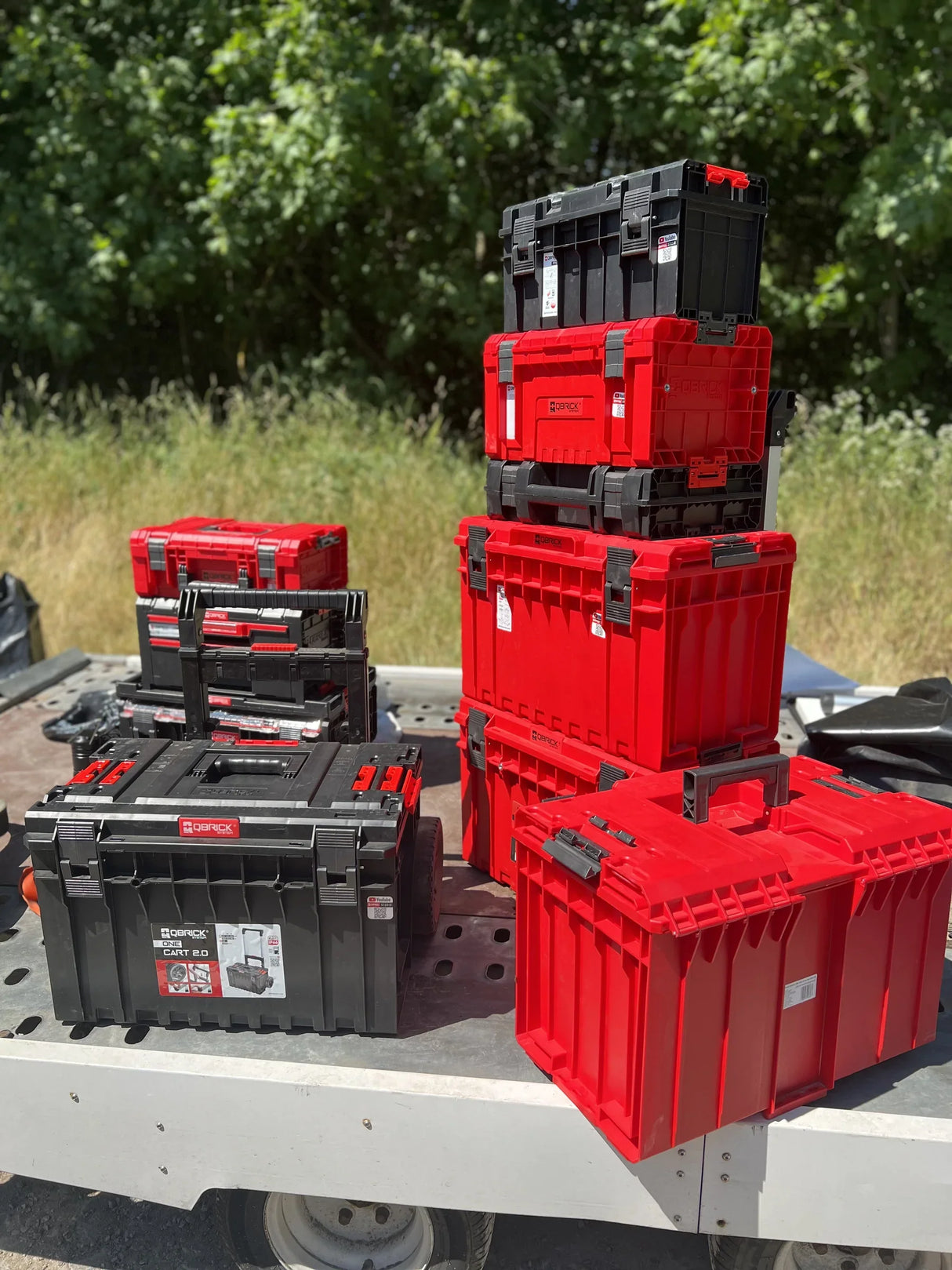 QBRICK off-road vehicle storage bundle designed for rugged travel, secure tool organization, and expedition-ready use