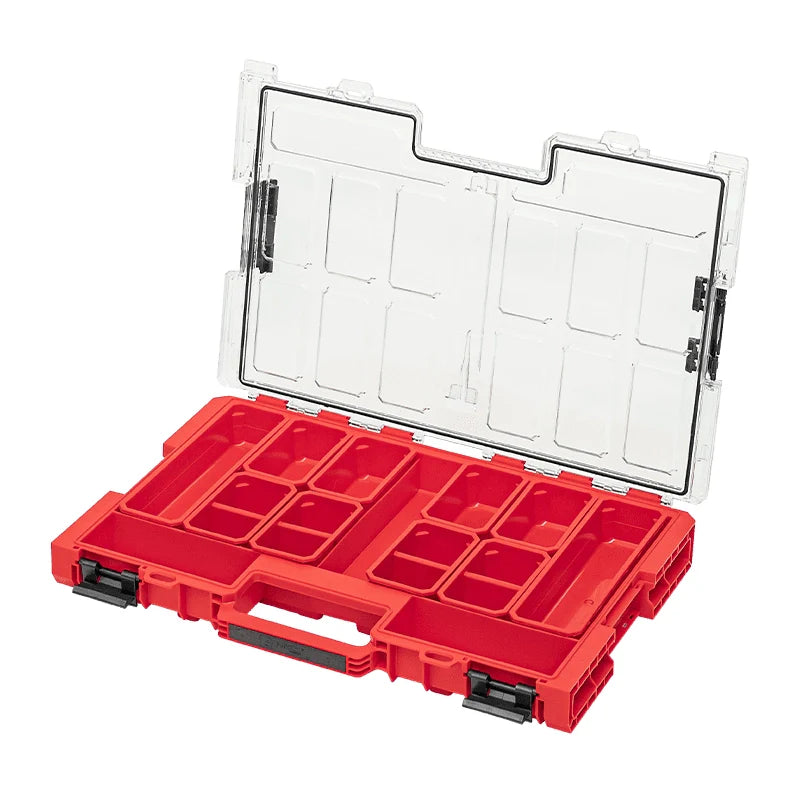 Qbrick ONE Organizer L 2.0 red ultra HD open storage with Shopify ID