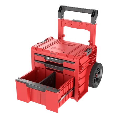 Qbrick PRO Cart 2.0 Plus 3-drawer – drawers open