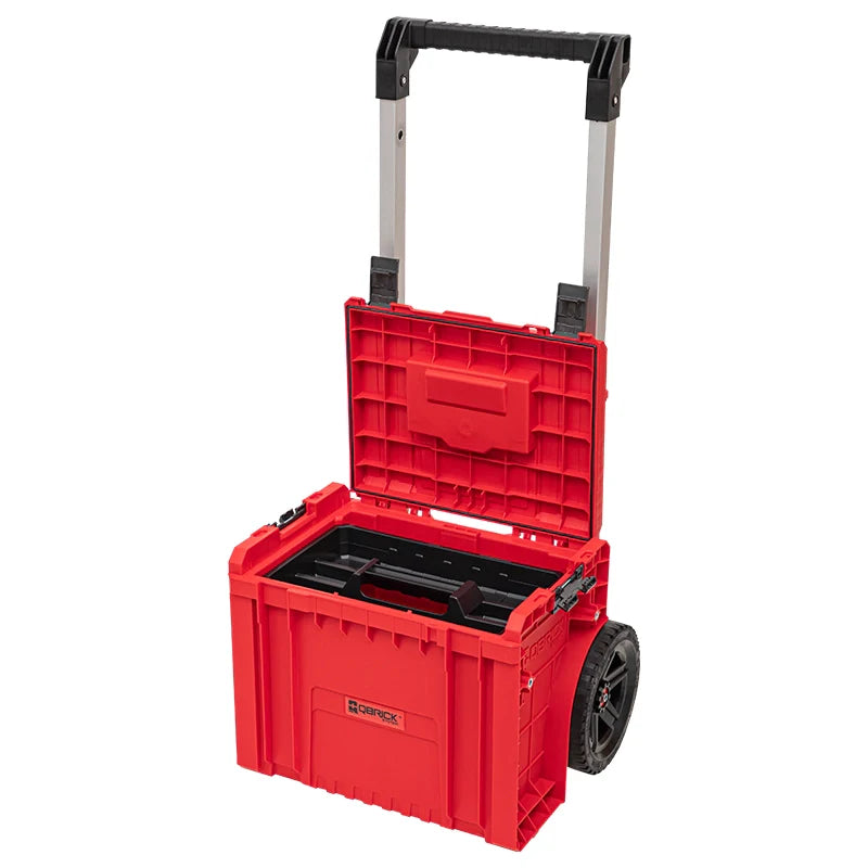 Qbrick PRO cart 2.0 Plus red ultra HD handle cart with Shopify ID