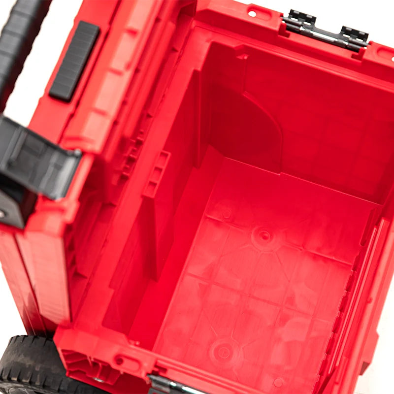 Qbrick PRO cart 2.0 Plus red ultra HD inside cart interior with Shopify ID