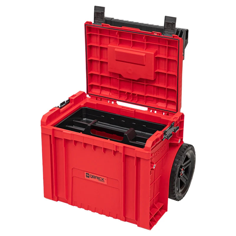 Qbrick PRO cart 2.0 Plus red ultra HD open cart with Shopify ID