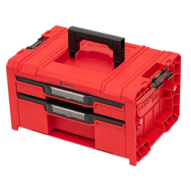 Qbrick PRO Drawer Toolbox 2-drawer – handle close-up