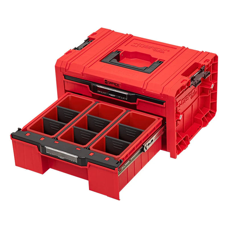 Qbrick PRO Drawer Toolbox 2-drawer – open drawer view