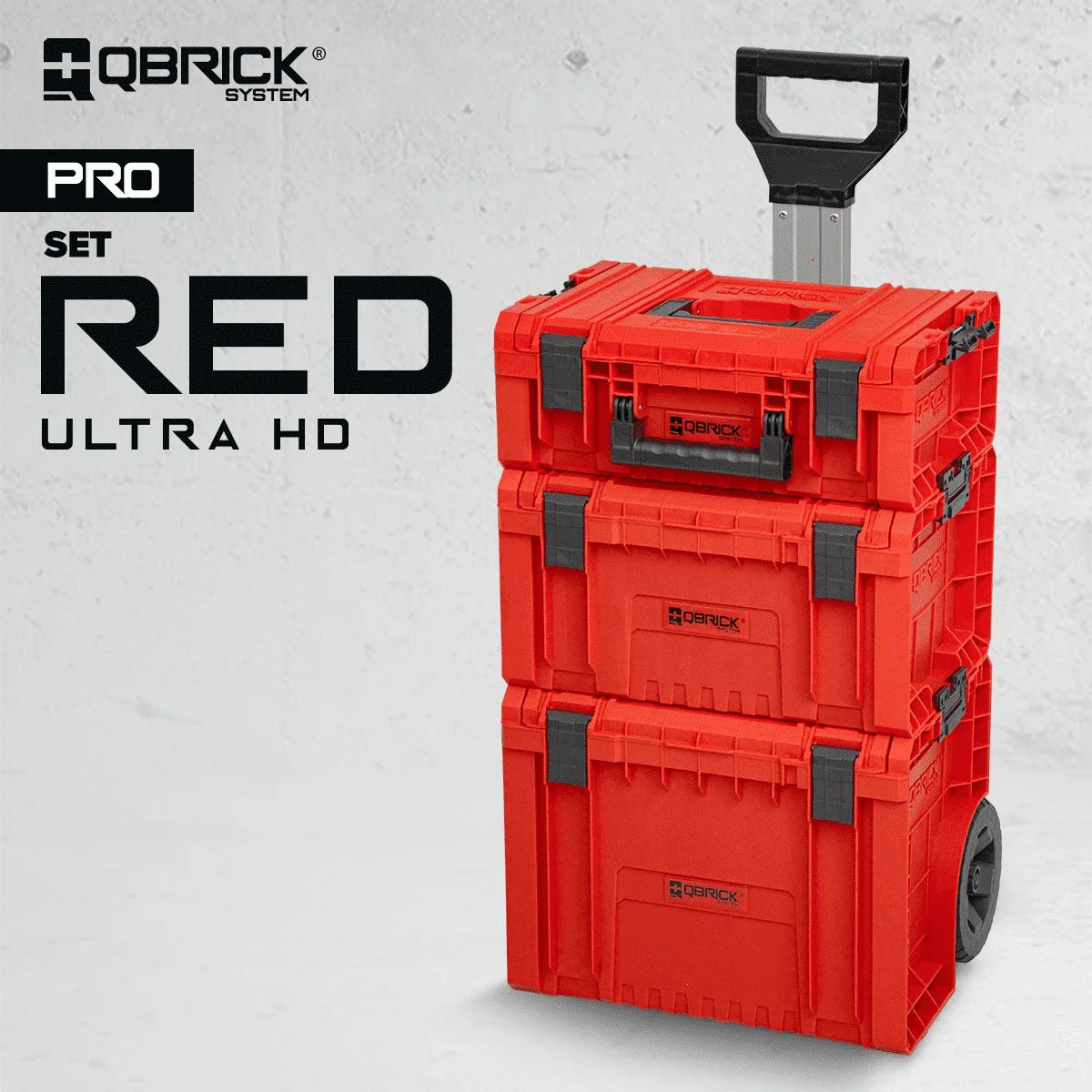 QBRICK PRO modular tool storage bundle for professional workshop and heavy-duty tool organization
