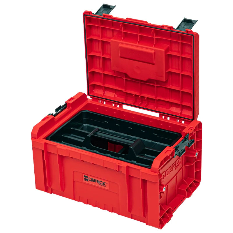 Qbrick PRO toolbox 2.0 red ultra HD custom open toolbox with Shopify ID