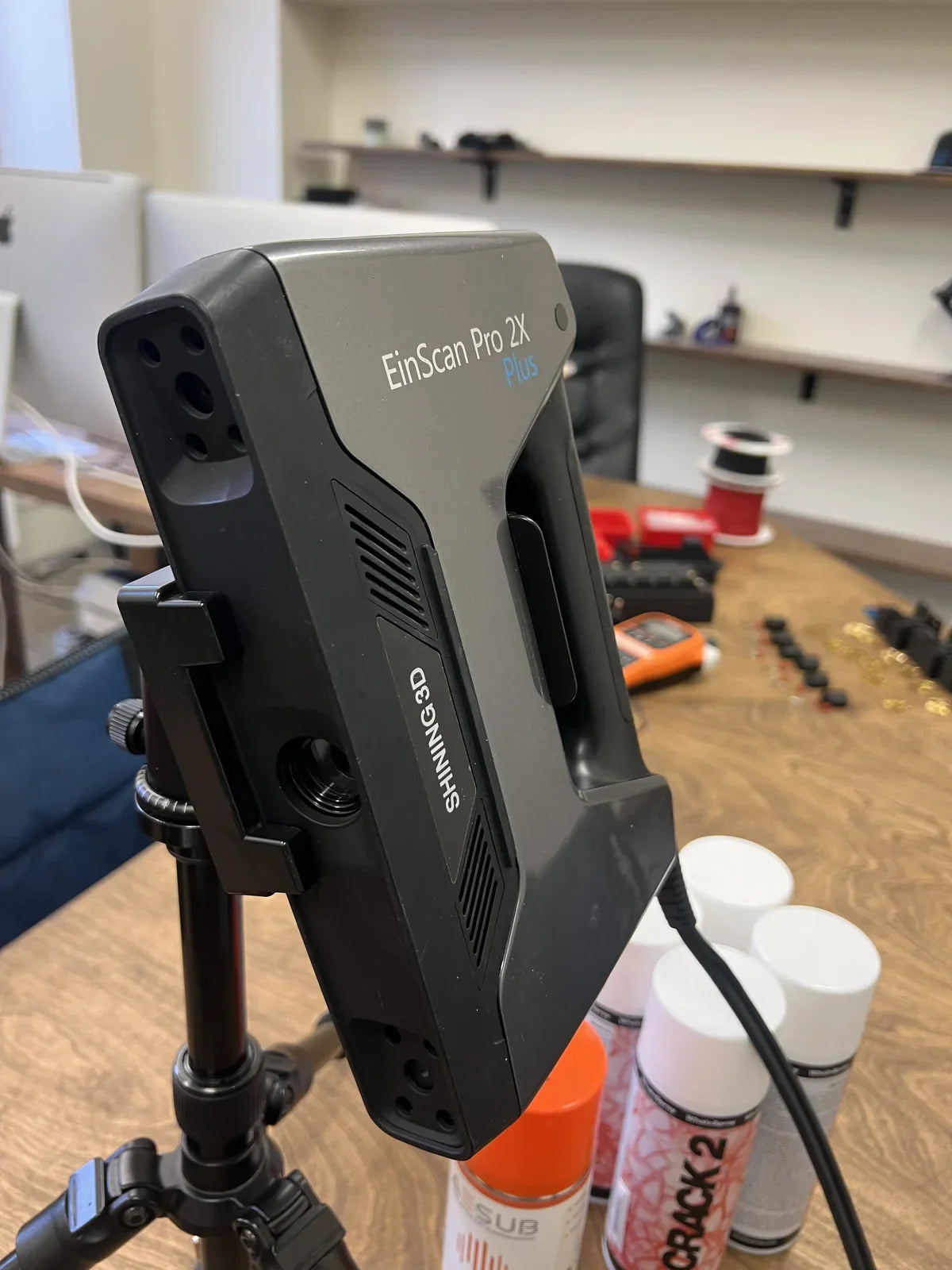 Shining 3D EinScan 2X Pro Plus factory refurbished scanner ports and connectors