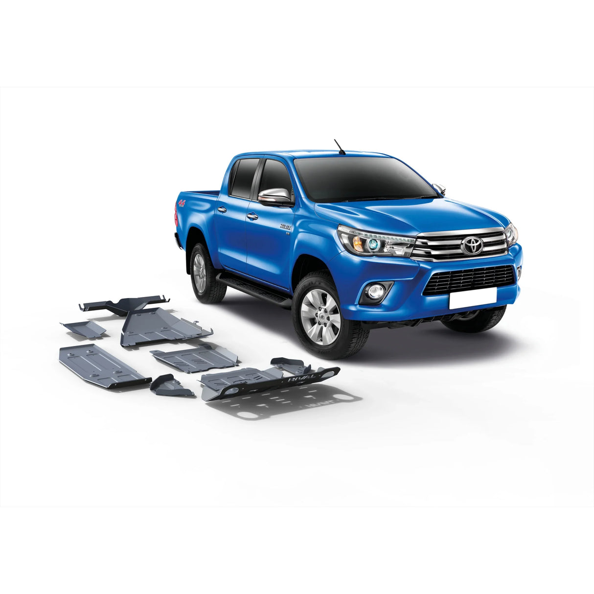 Toyota Hilux Revo full skid plate protection kit for off-road underbody protection