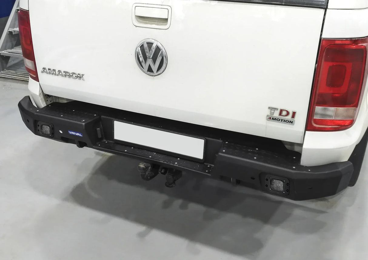 Volkswagen Amarok 2010–2021 aluminum rear bumper – installed on vehicle