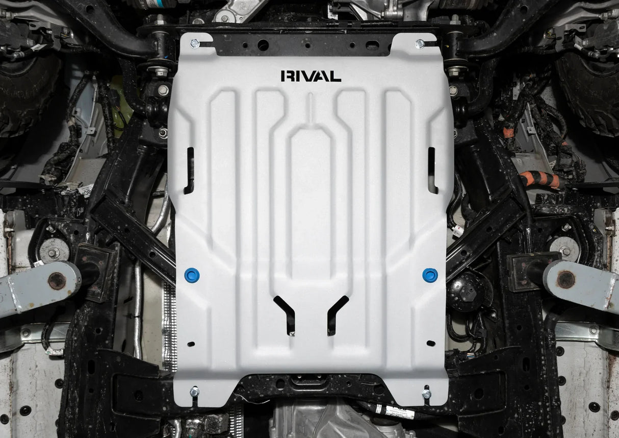 Volkswagen Amarok 2023 transmission skid plate installed under vehicle