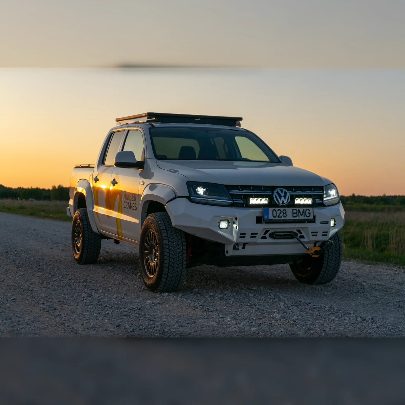Pickup off-road upgrades with skid plates, protection parts and expedition build setup