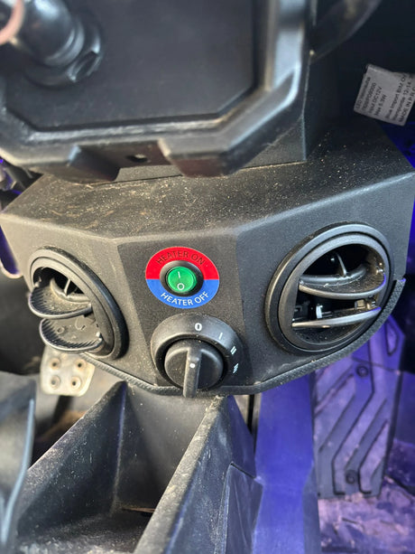 2021 Can-Am Maverick Trail 800 side-by-side – interior heater installation view