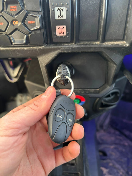 2021 Can-Am Maverick Trail 800 side-by-side – ignition keys detail view