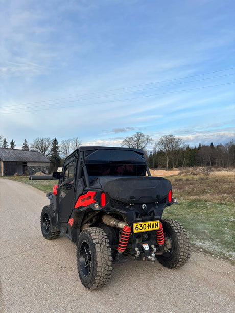 2021 Can-Am Maverick Trail 800 side-by-side – rear three-quarter alternative view