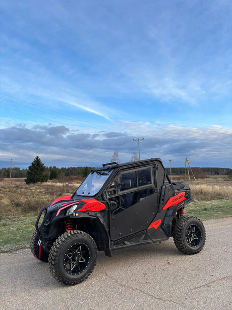 2021 Can-Am Maverick Trail 800 side-by-side – rear three-quarter view