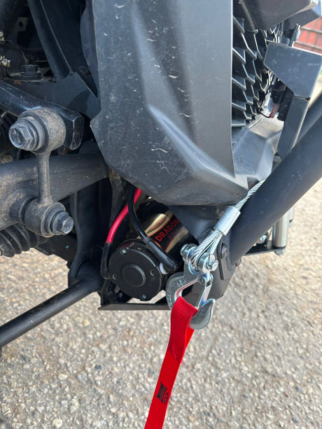 2021 Can-Am Maverick Trail 800 side-by-side – front winch installation view